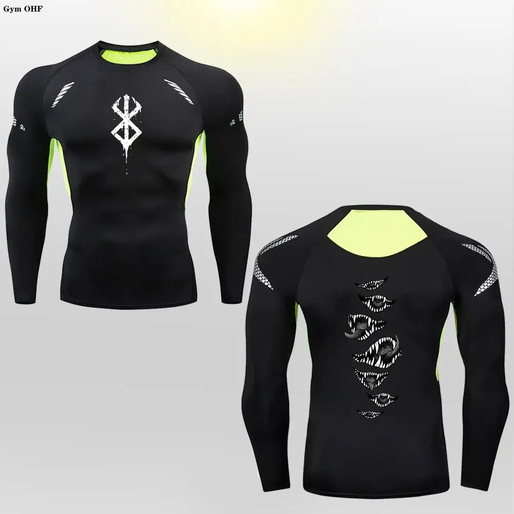 Camiseta de Compresión de Berserker edición GymFlow